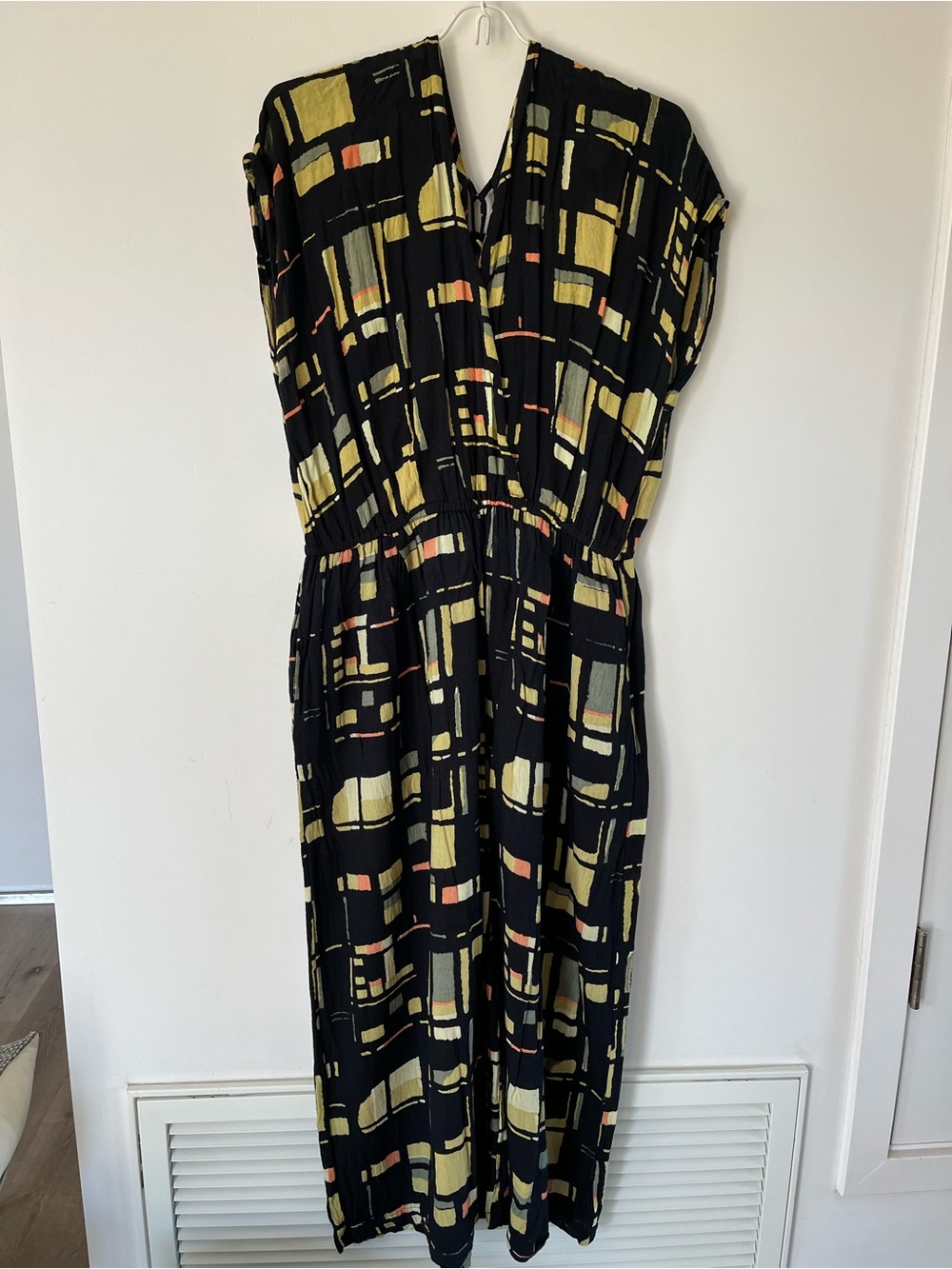 World Market Jumpsuit with Geometric Print